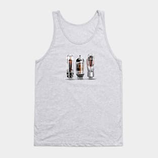 Stereo amplifier tubes in vintage style Tank Top